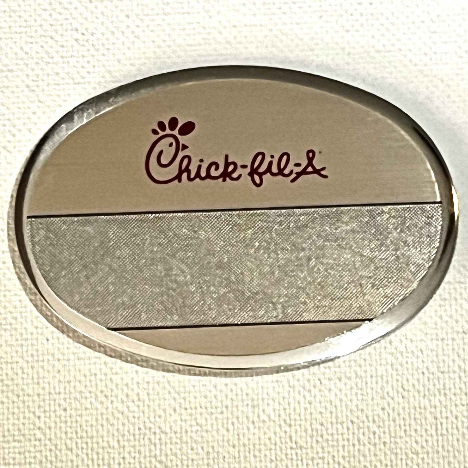Chick-fil-A Employee Name Badge Restaurant Tag ID Pin Silver