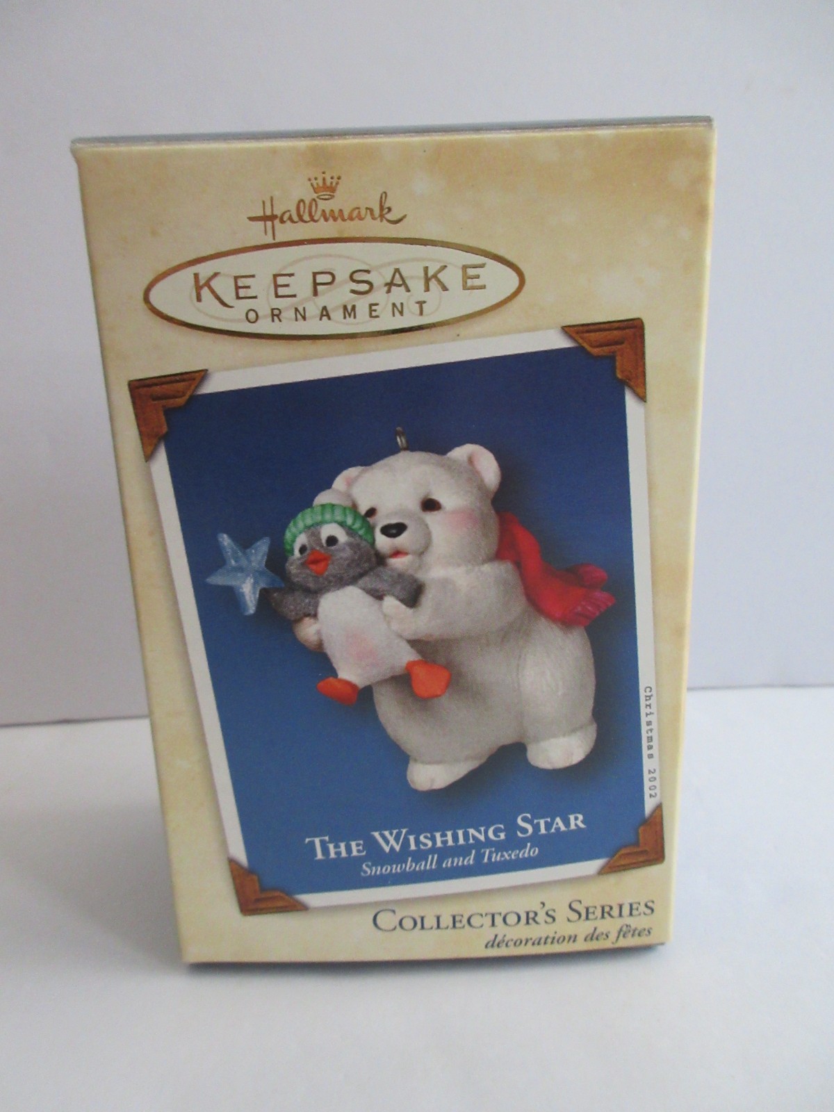 Hallmark Keepsake Ornament 2002 The Wishing Star Snowball and Tuxedo Bear #2 NEW