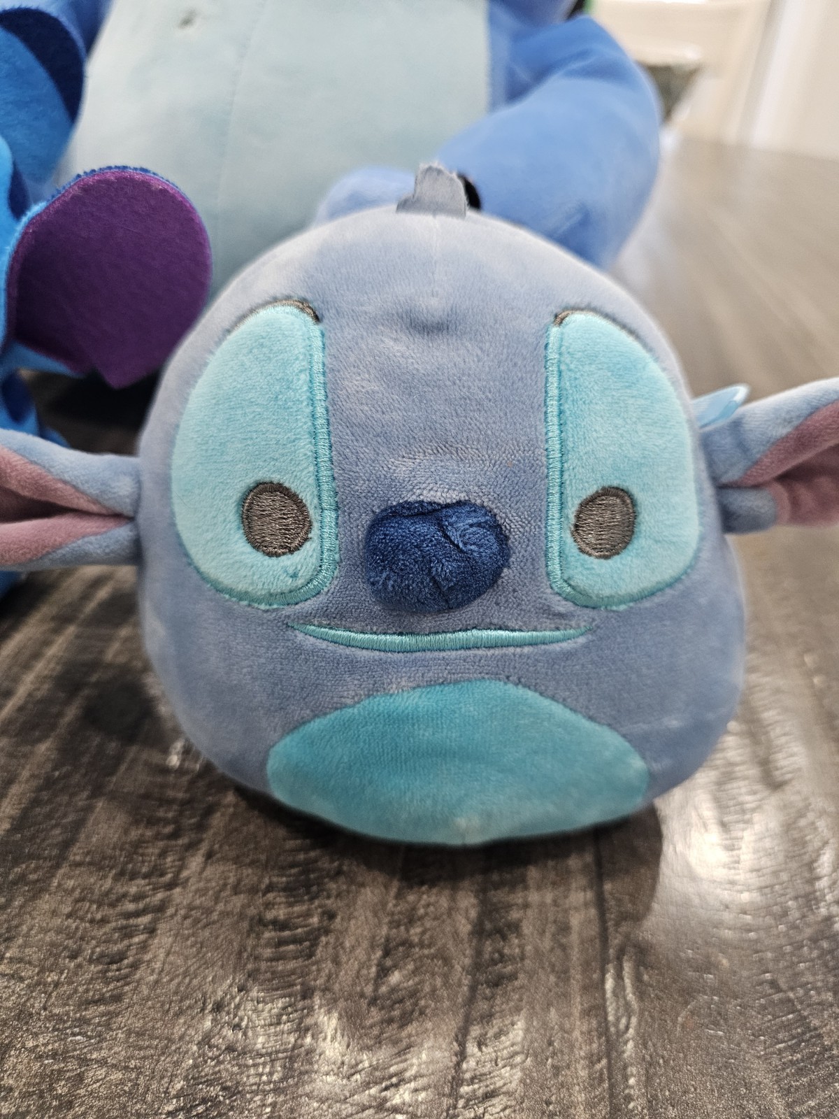 Disney 14″ Large Stitch Comfort Weighted Plush LOT w/ SQUISHMALLOW