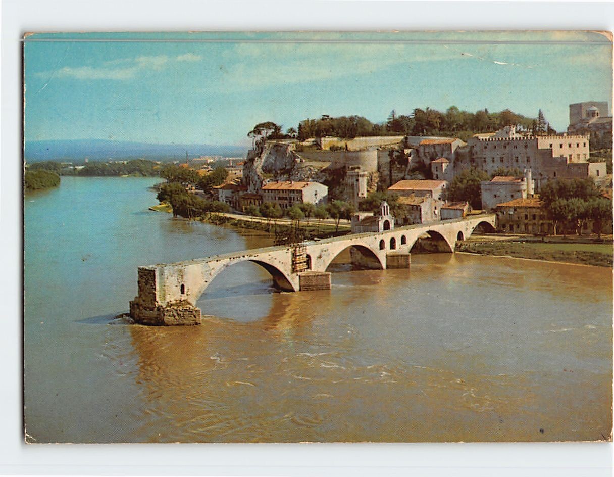 Postcard Le Pont St. Benezet Avignon France