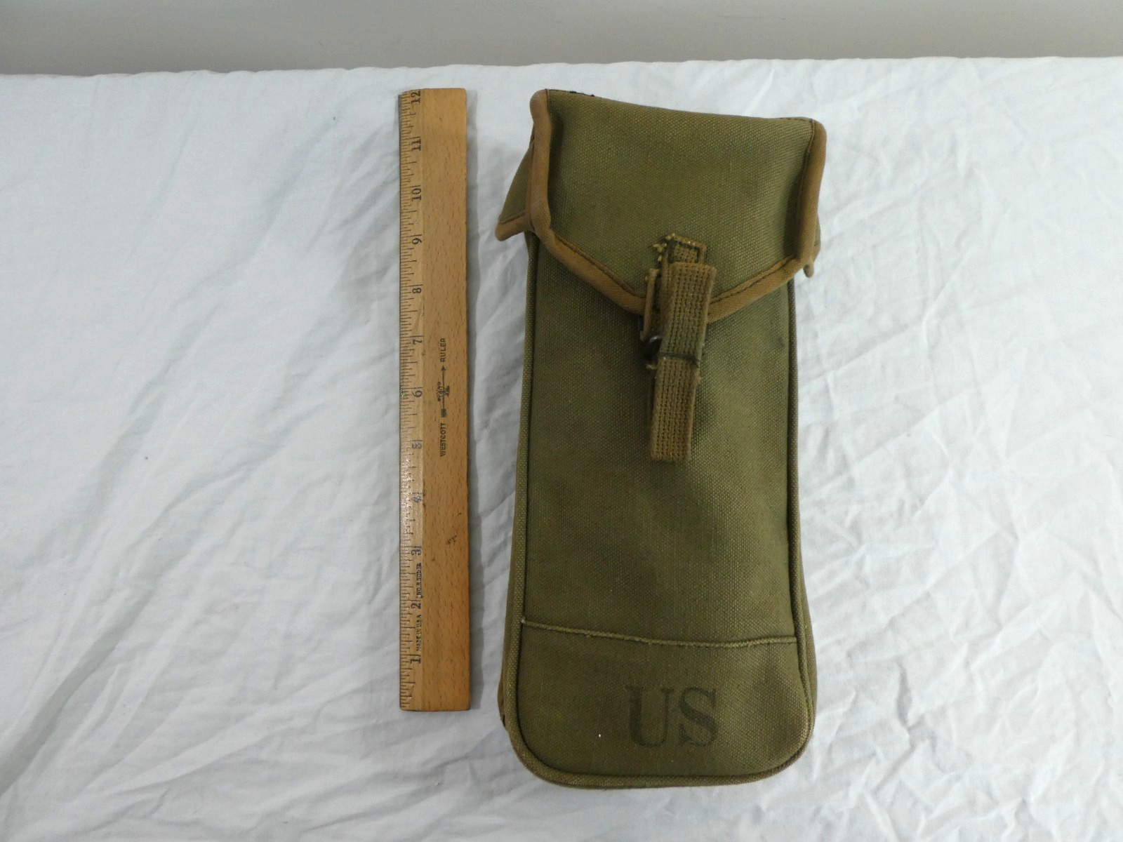 US Army Canvas General Purpose Ammo Pouch Bag Closure Strap Buckle WW2 Vietnam