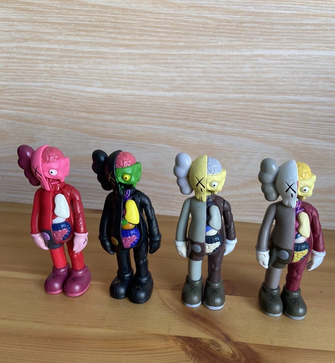 Lot Of 4 Kaws Dissect Rep Figures Companion Flayed Hypebeast