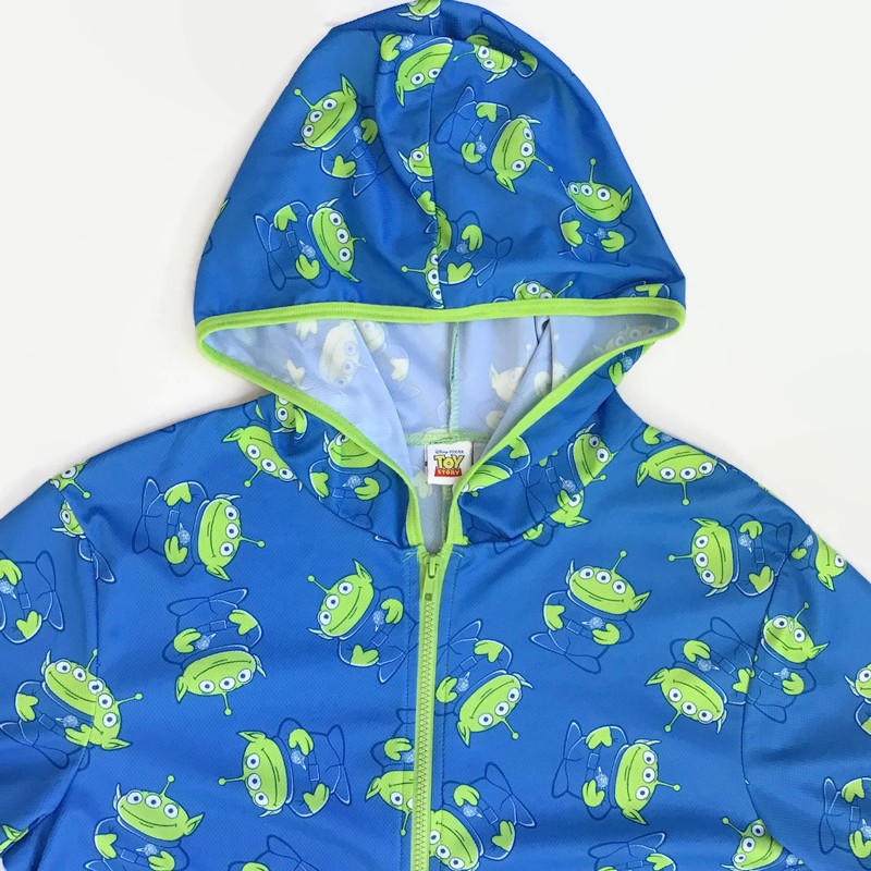 Toy Story Alien Romper Adult Medium Hooded Zip Up Shorts Costume Pajamas