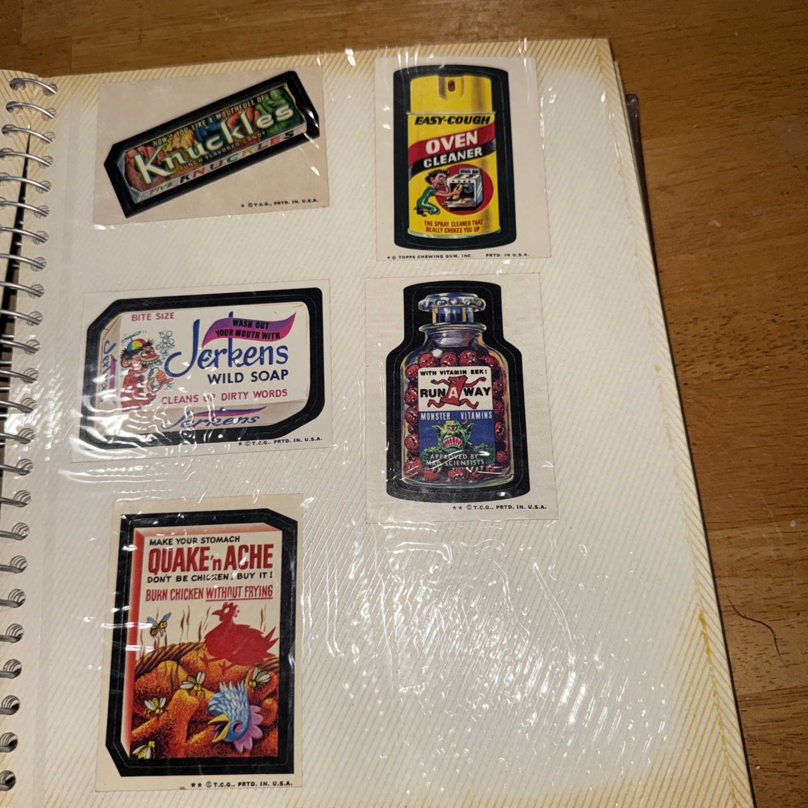 92 Vintage Topps Wacky Pack Stickers. They Are New Unused Condition-Make offer!