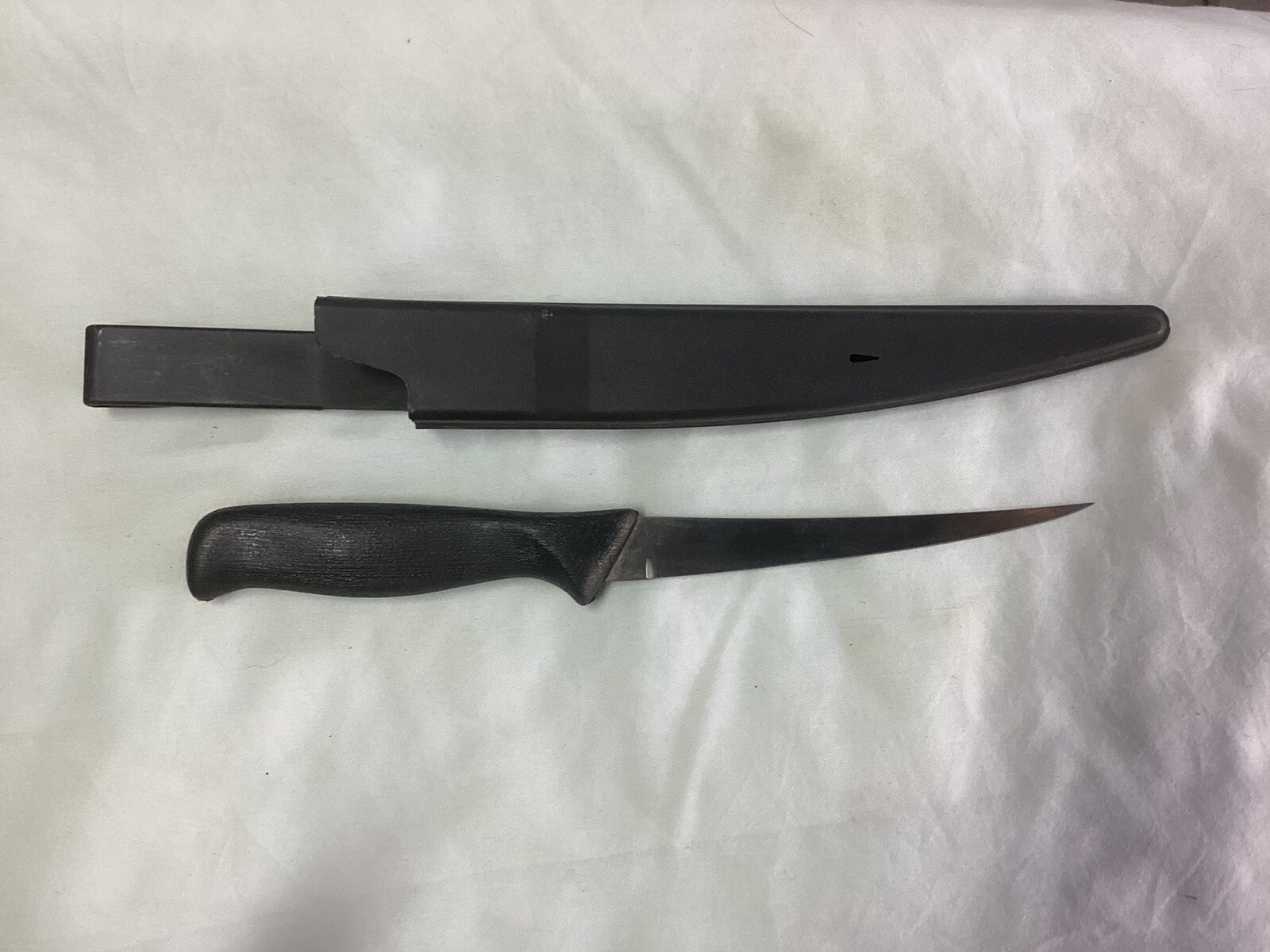 Stainless Steel Filet Knife With Belt Loop Hard Case Free Shipping