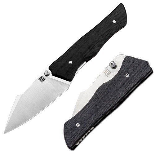 Artisan Ahab Folding Knife 3.31″ AR-RPM9 Steel Blade Black G10 Handle 1851PBK