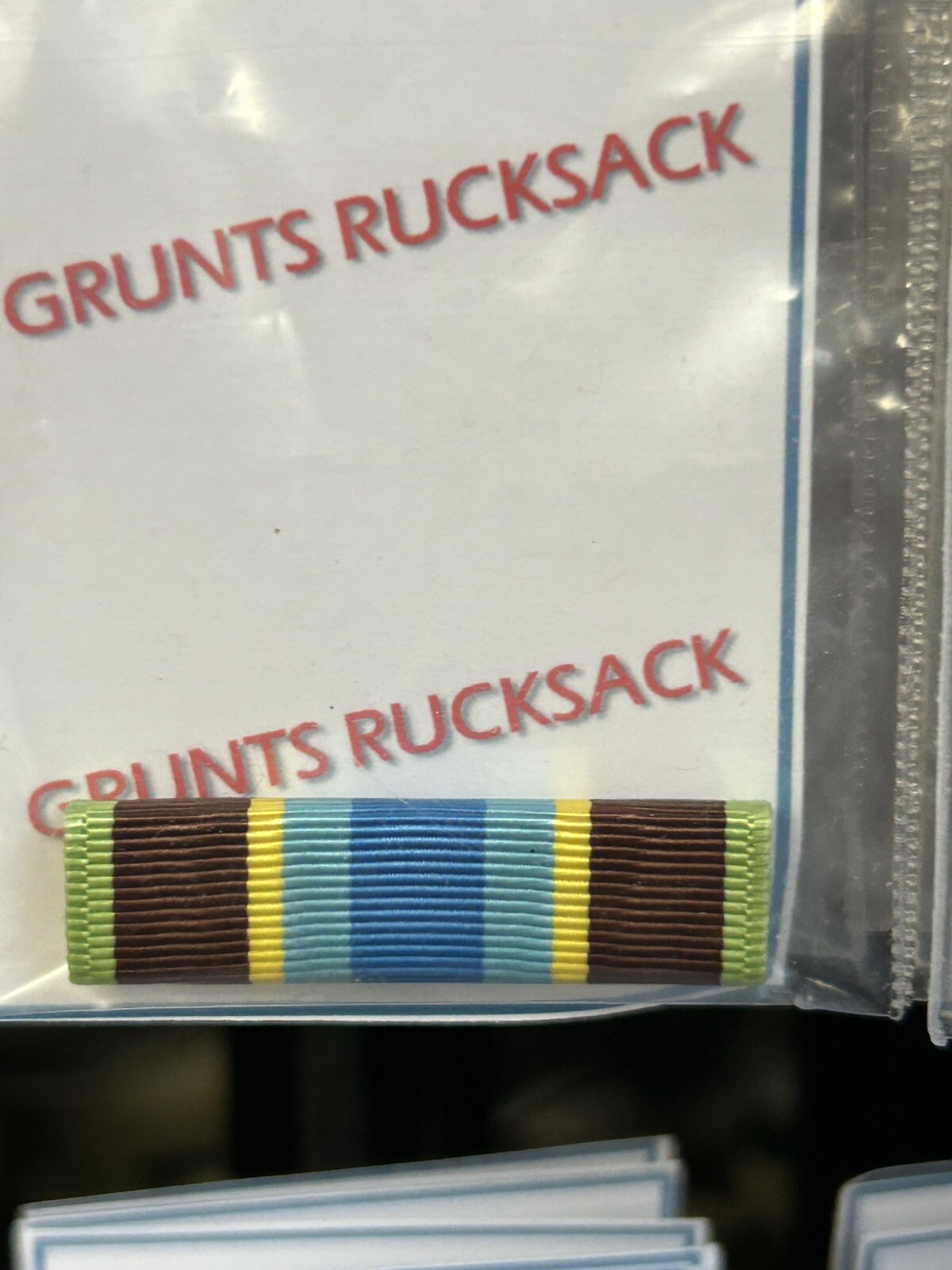 U.S. MIL/RIBBON DV0049 / U.S.C.G COMMANDANT’S COMMENDATION LETTER RIBBON