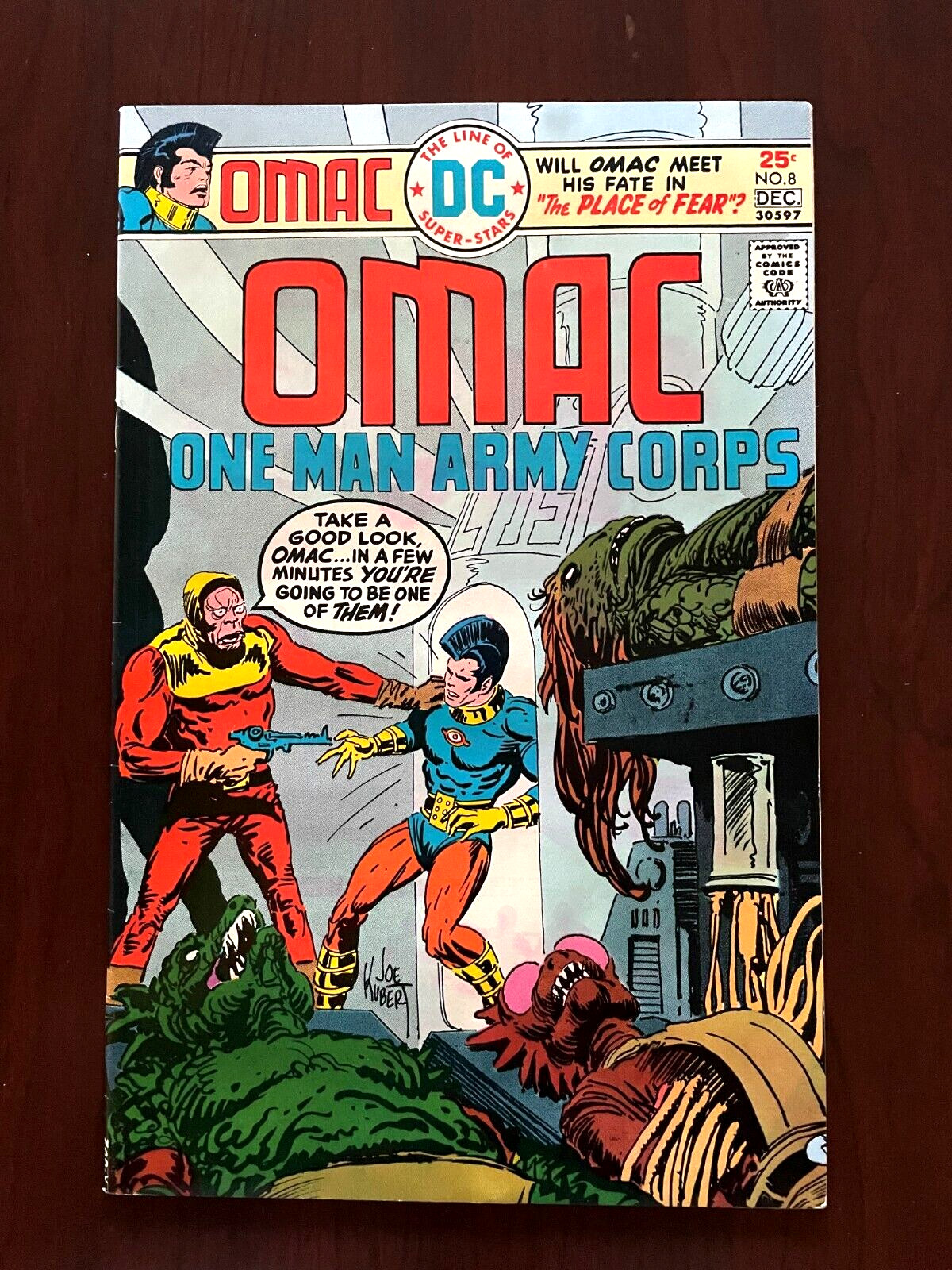 OMAC #8 (DC Comics 1975) Jack Kirby Joe Kubert Buddy Blank Bronze Age 8.0 VF