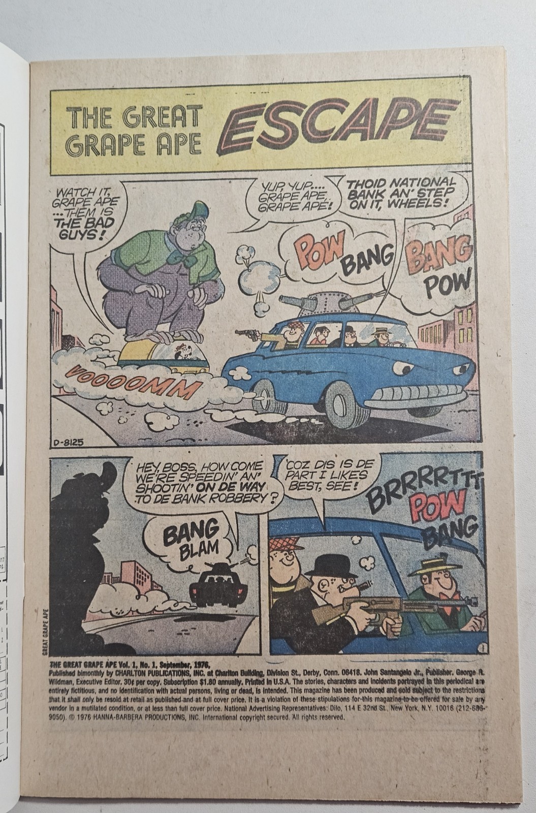 The Great Grape Ape 1 1976 Charlton Comics Nice