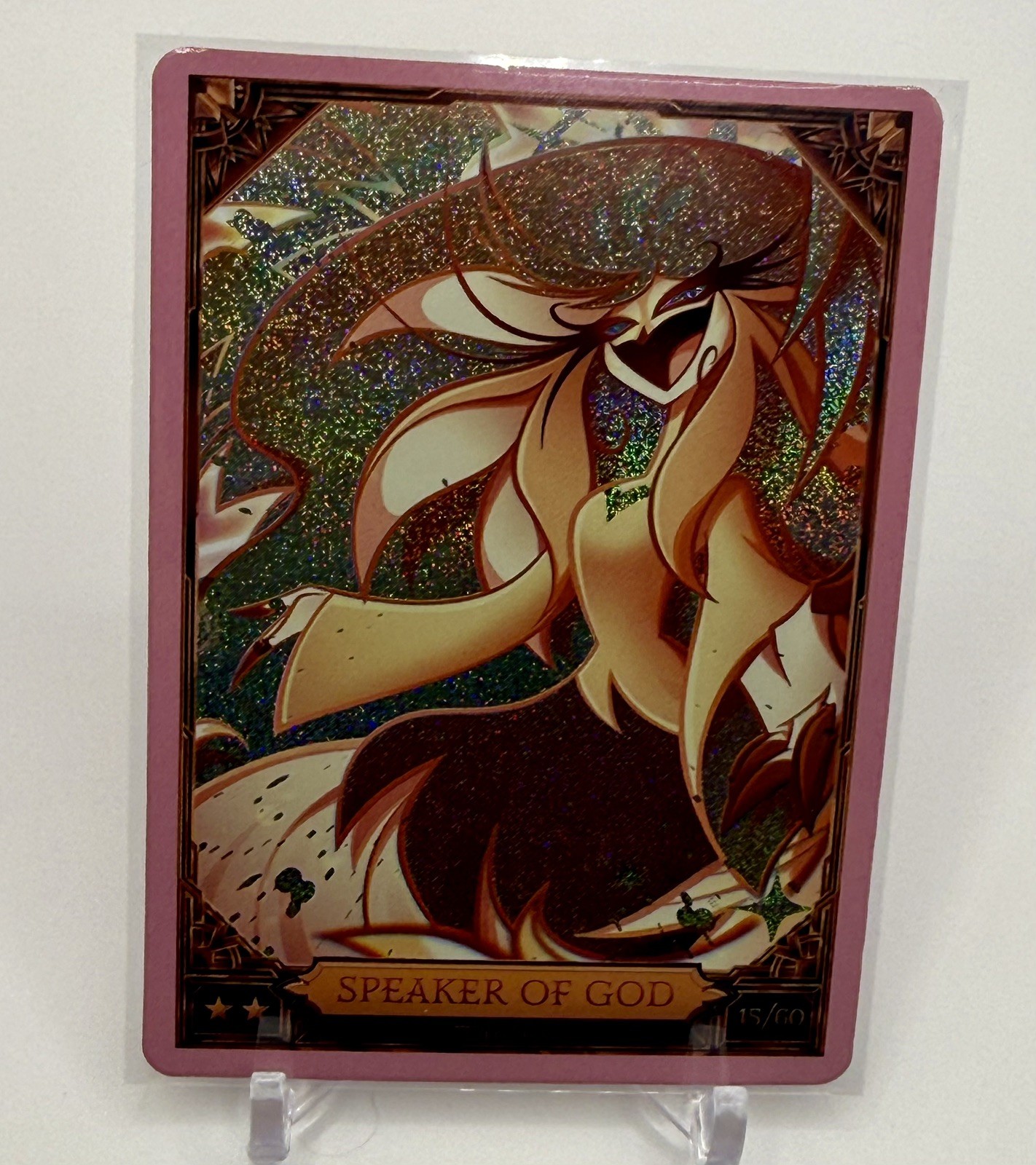 Hazbin Hotel Card Pink Foil Season 2 2nd Edition 45/60 Speaker Of God