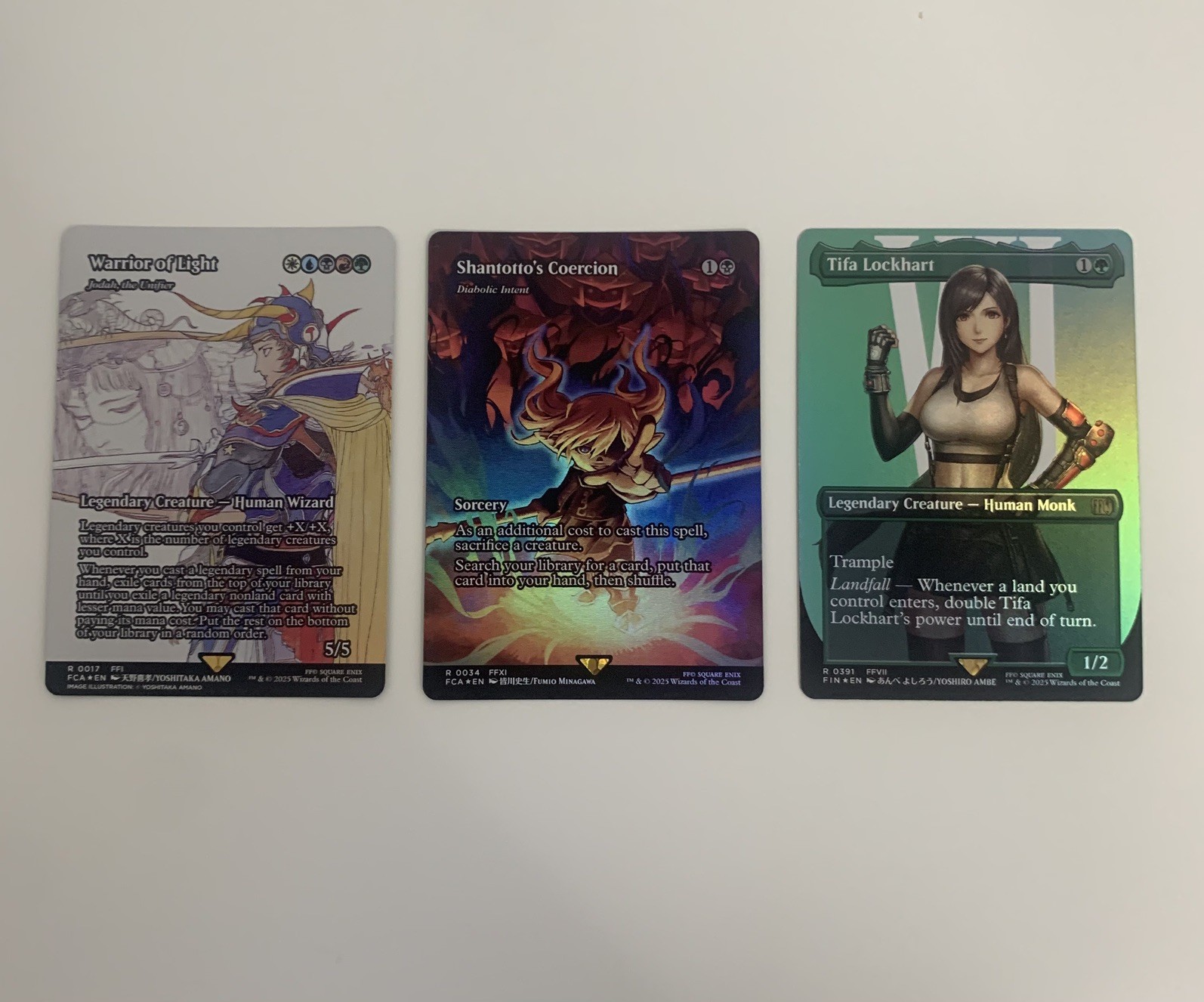 Final Fantasy MTG Collectors – Rare Foil Bundle – Warrior of Light – TIFA!