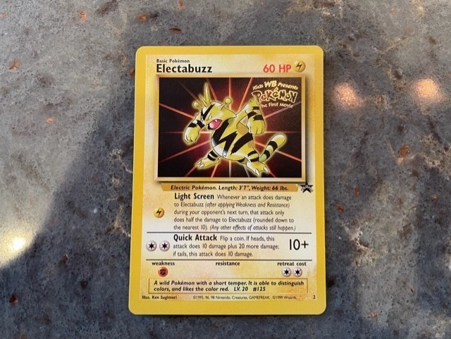 Electabuzz #2 Black Star Promo Pokemon Card Wotc Never played