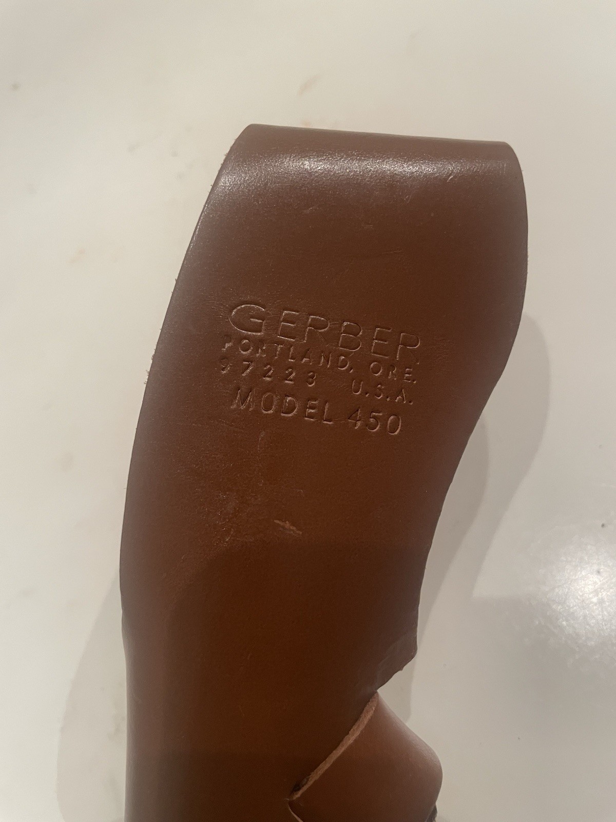 Vintage Gerber Model 450 Knife Sheath Brown