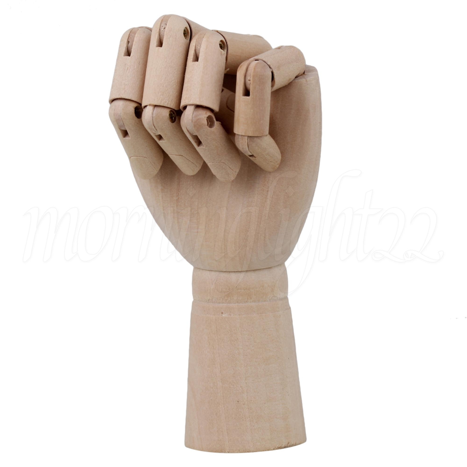 7 Inch Flexible Wooden Hand Model Moveable Artists Manikin Hand Figure Left