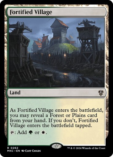 MTG Commander MKC NM Magic Fortified Village