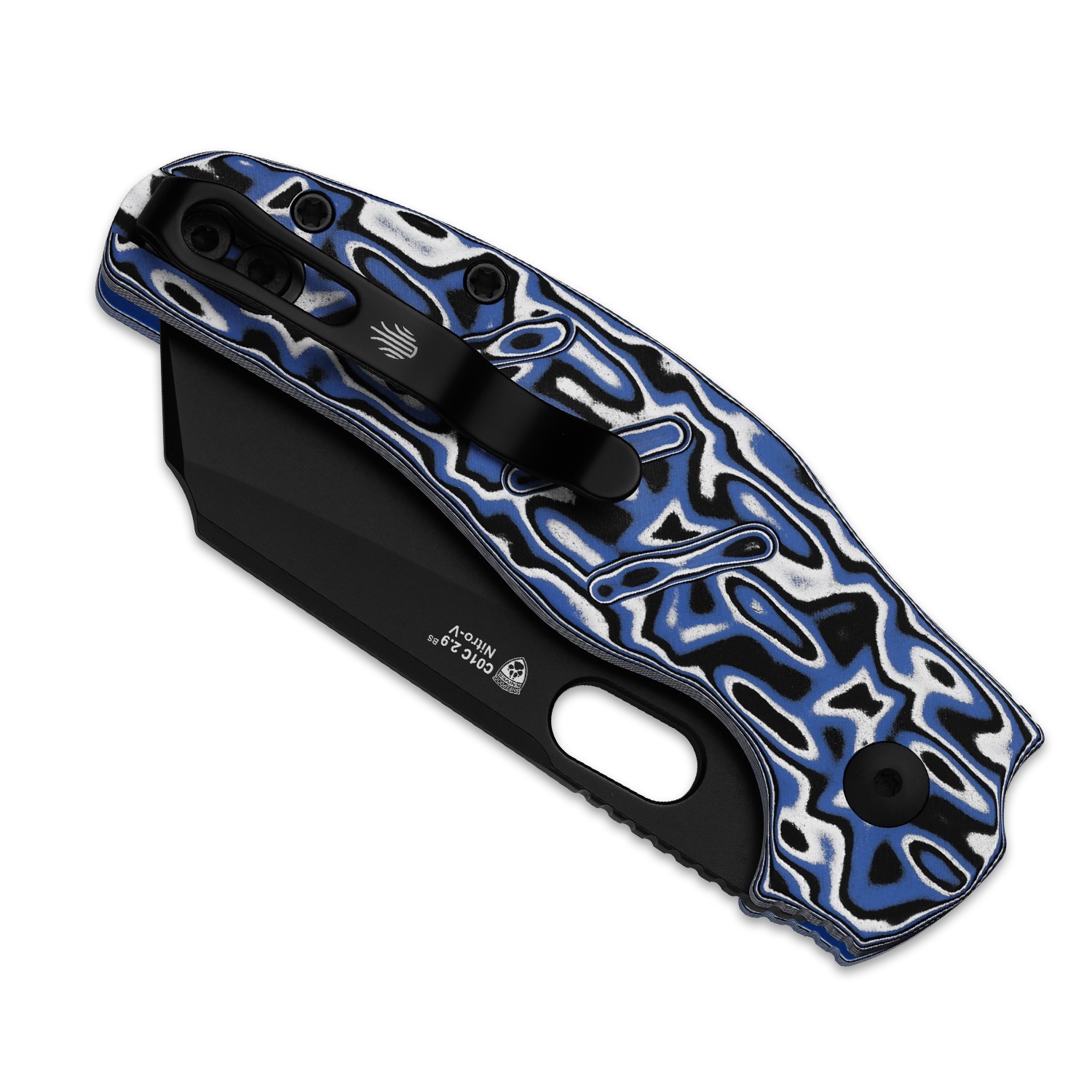 Kizer C01C 2.9 BS Folding Pocket Knife Nitro-V Blade Micarta Handle V3488.29BSA1