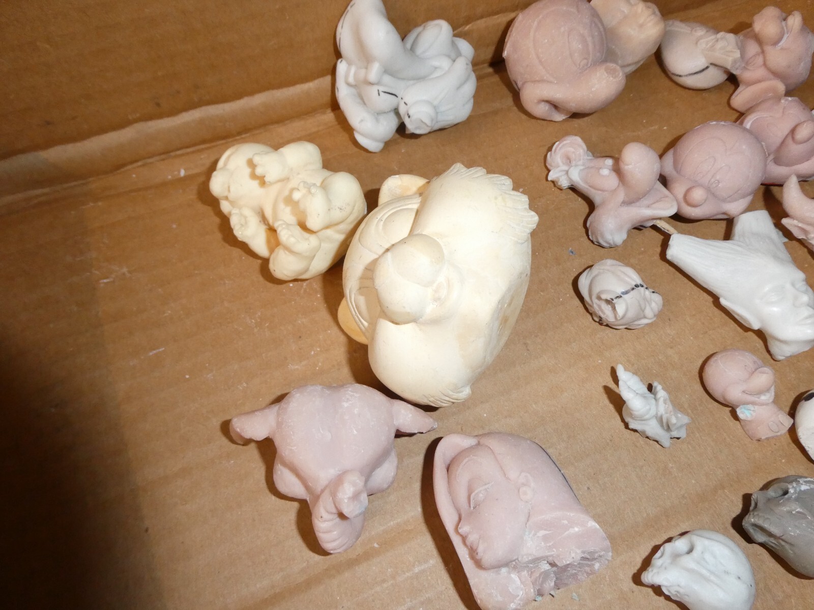 BIG Lot of Pre Production Prototype Resin Plastic Character Heads w Skulls