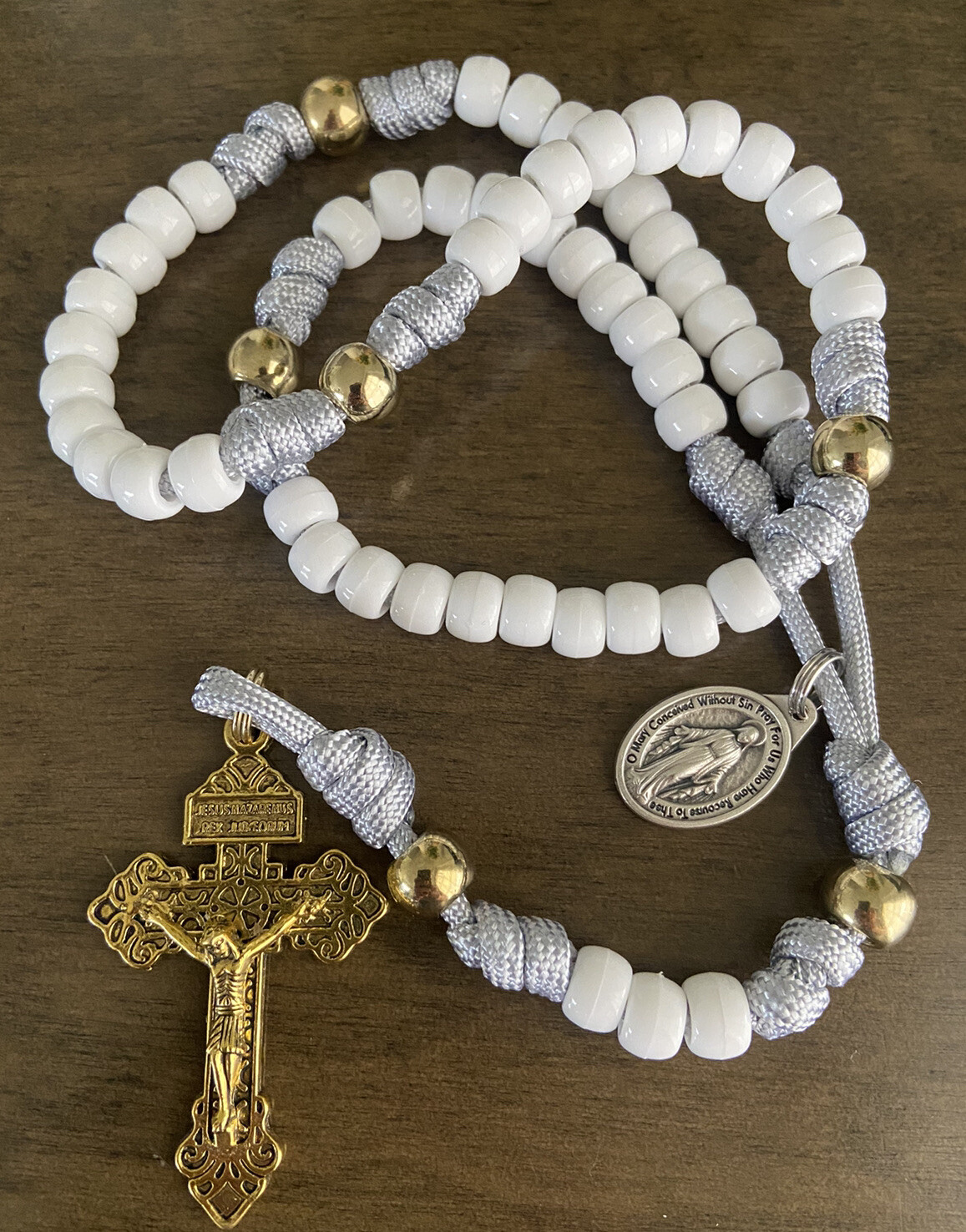 Catholic Paracord Rosary, Miraculous Medal Rosary, Durable Rosary Handmade