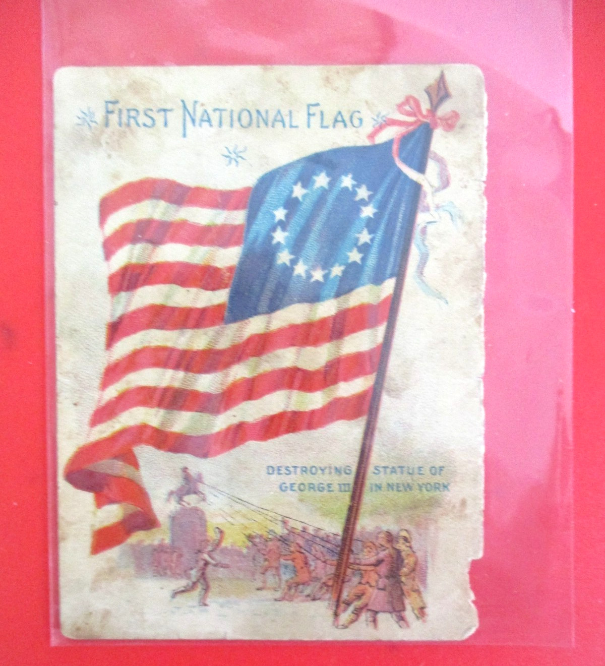 First National Flag, 1898 Chase & Sanborn Seal Brand Coffee Victorian Trade Card