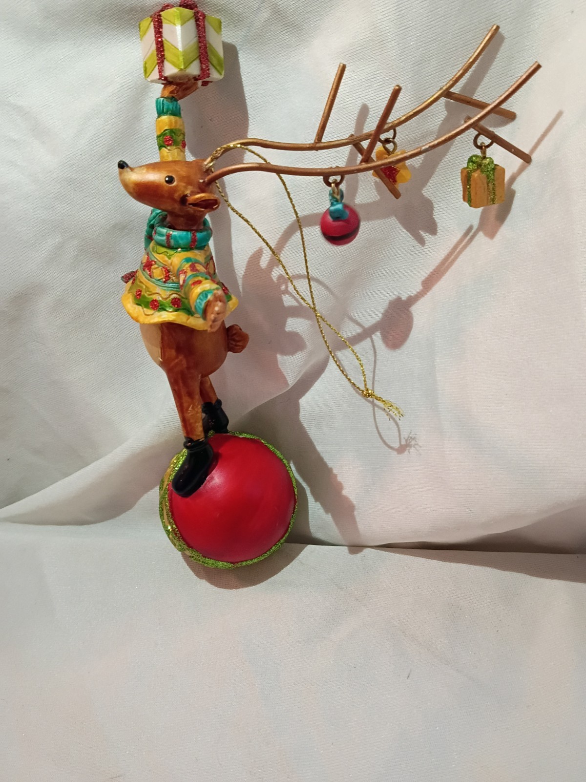 Christmas reindeer ornament