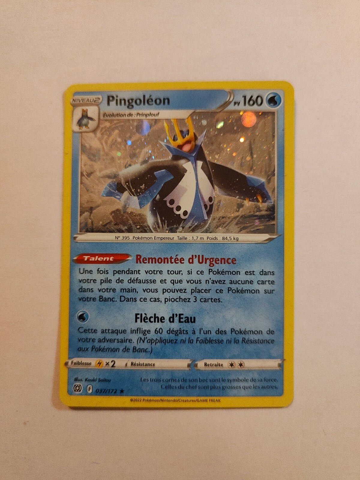 Pokemon Card – Holographic Pingoleon 037/172 – Sparkling Stars EB09 PROMO
