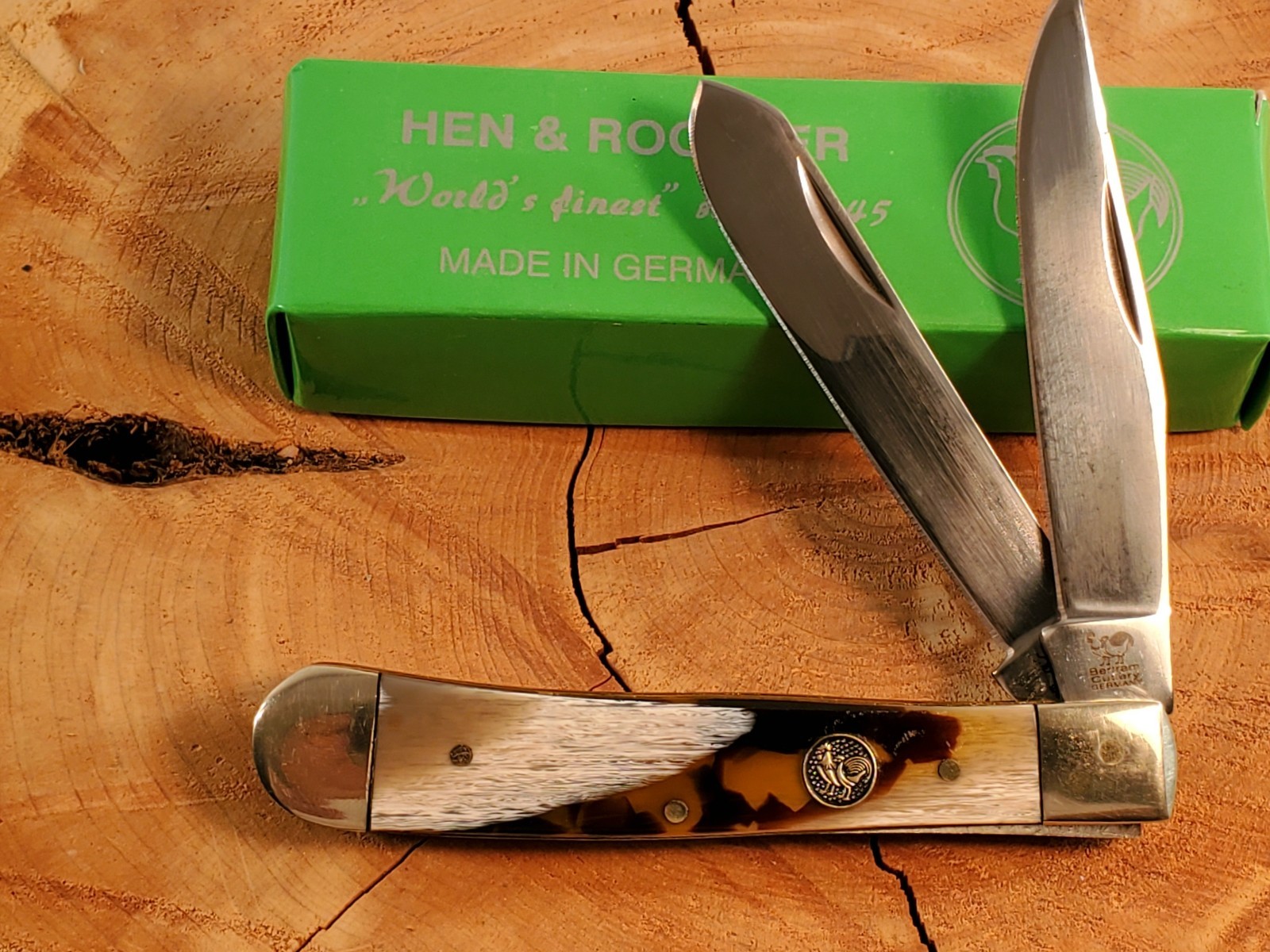HEN & ROOSTER 312-BIR , BIRCH CORELON TRAPPE- BERTRAM CUTLERY SOLINGEN GERMANY