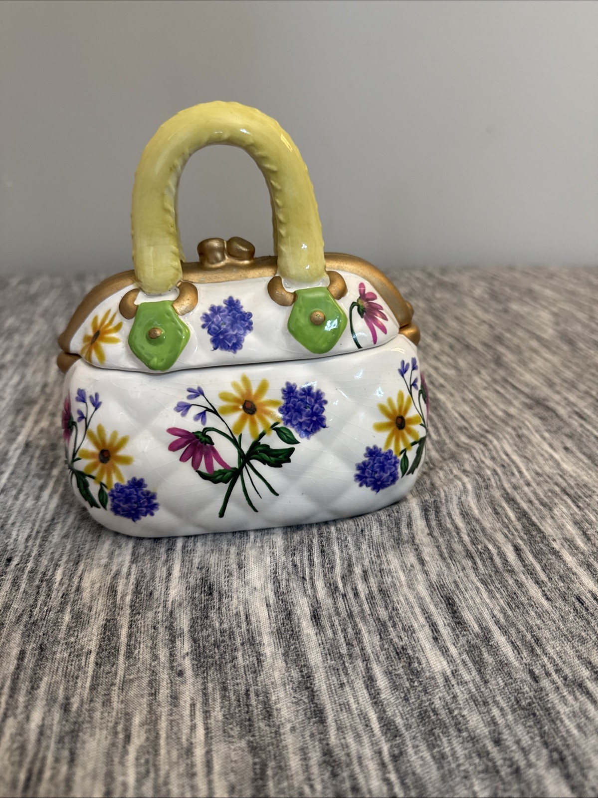 Vintage David’s Cookies “A Bite Above The Rest” Ceramic Purse Cookie Jar