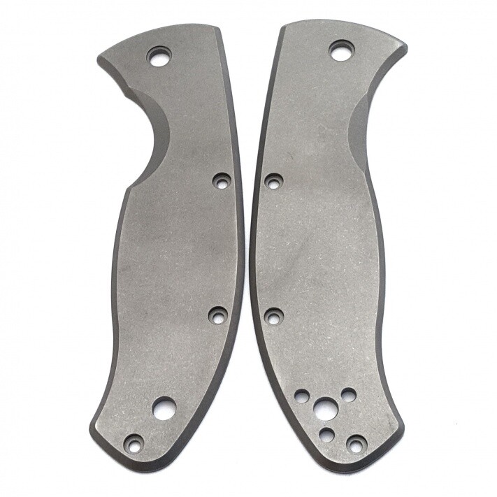 Flytanium Titanium Scales for Spyderco Tenacious 2 FLY573 Stonewash