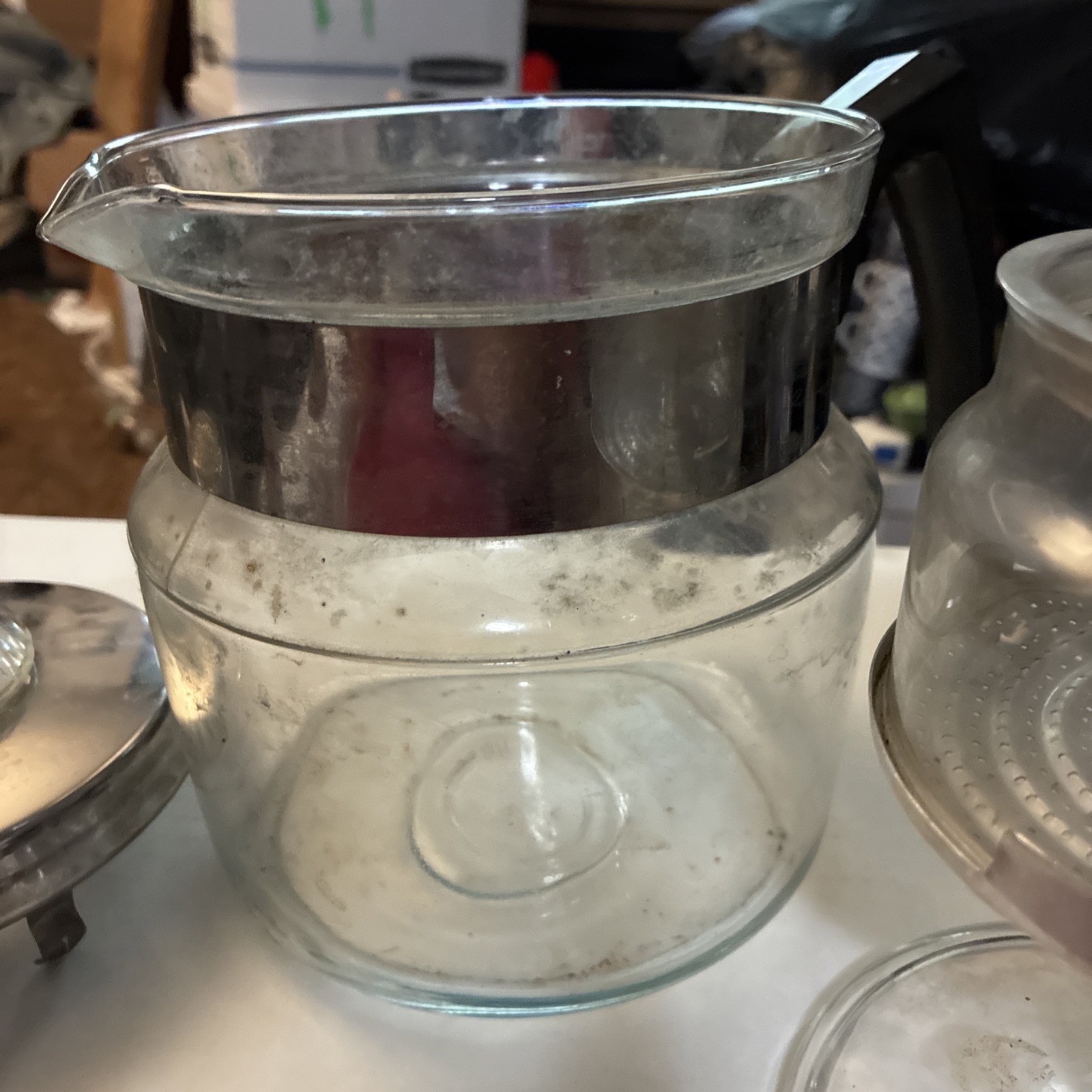 1931-1950 Pyrex Stovetop Coffee Percolator. Good Condition. No Box See Photos