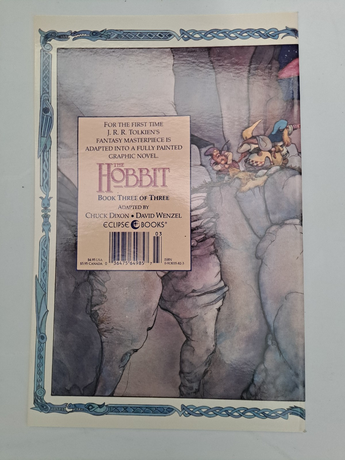 THE HOBBIT #1 #2 #3 ECLIPSE 1990 JRR TOLKIEN LORD OF THE RINGS LOTR NM 9.4 9.6
