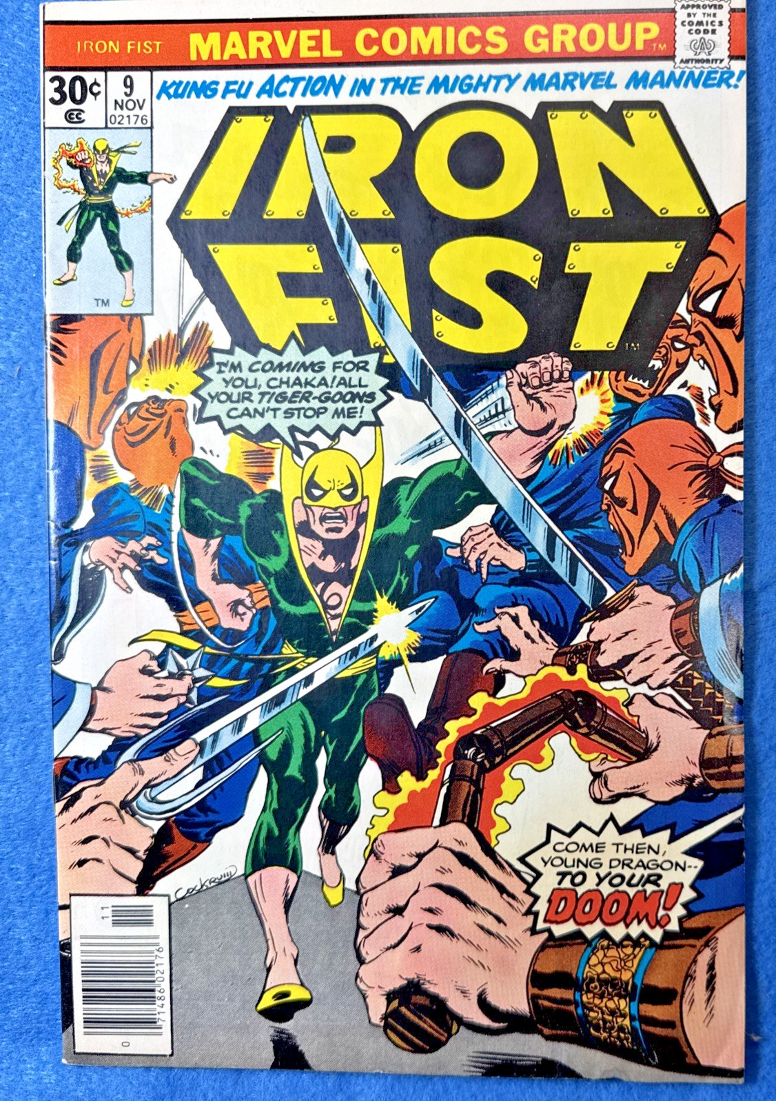 MARVEL – IRON FIST – VOL. 1 (1975-1976) #9 – VERY NICE BOOK