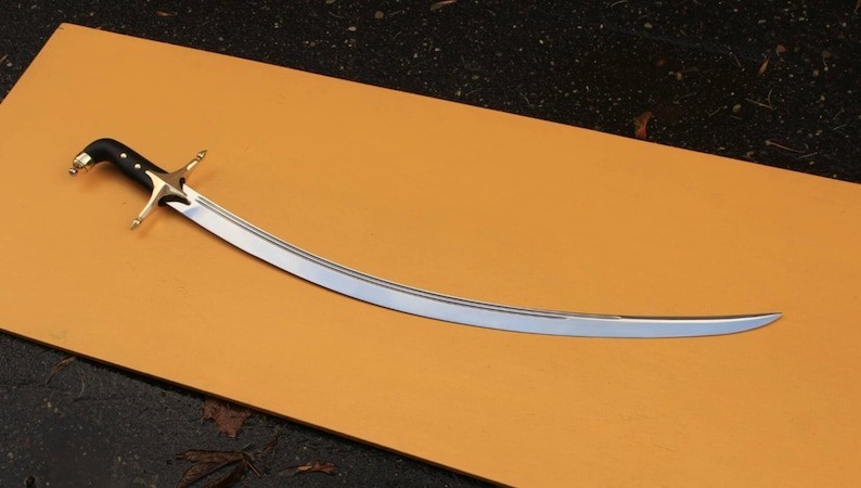 Turkish Curved Blade Sword Handmade High Carbon Steel 1095 Blade 34”