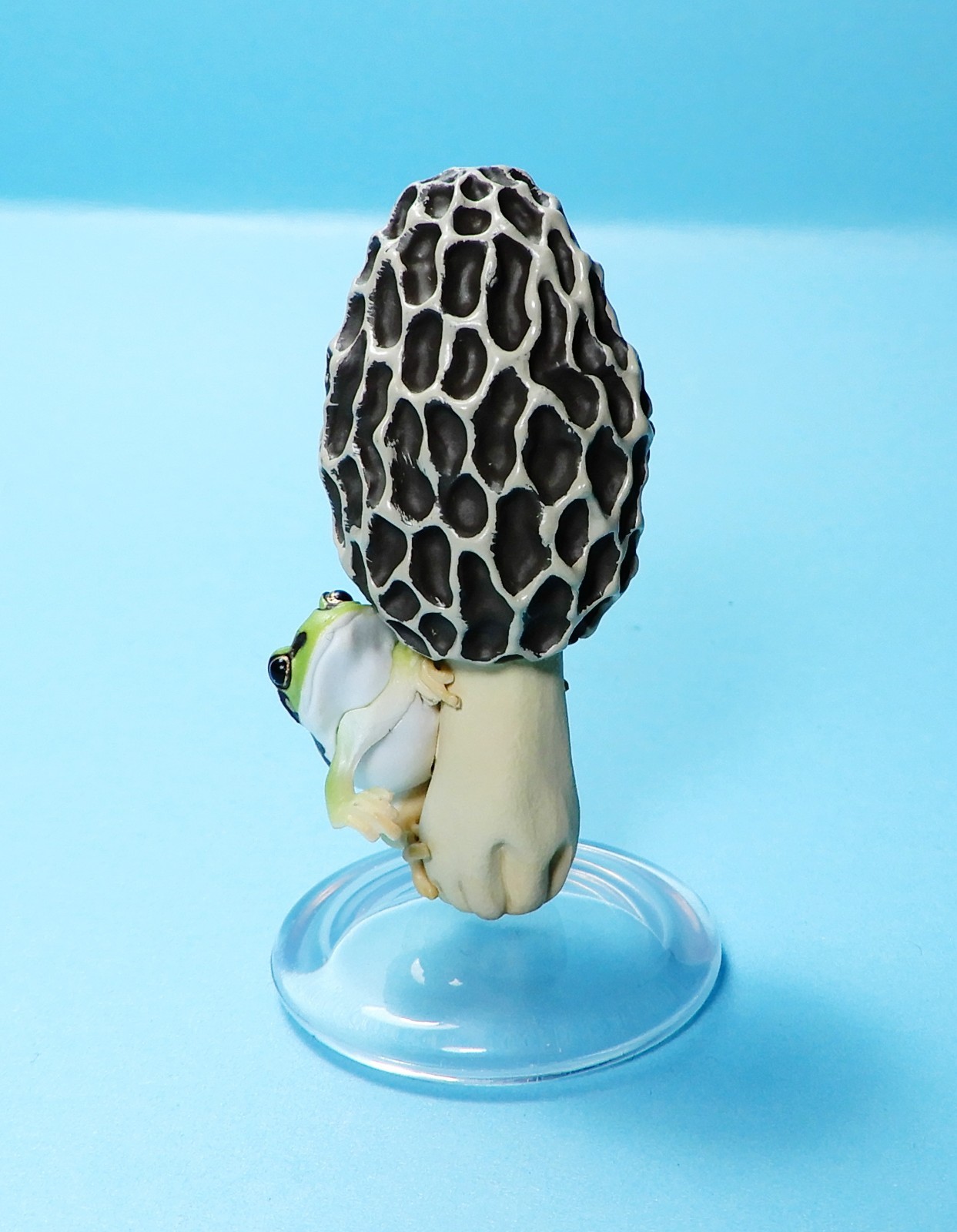 Kitan Club Japanese Tree Frog & Mushroom common morel mini figure US seller