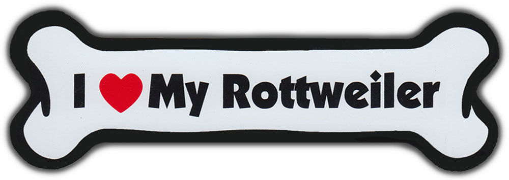 Dog Bone Magnet I Love My Rottweiler Cars Refrigerators Puppy Buy2 Get1 Free