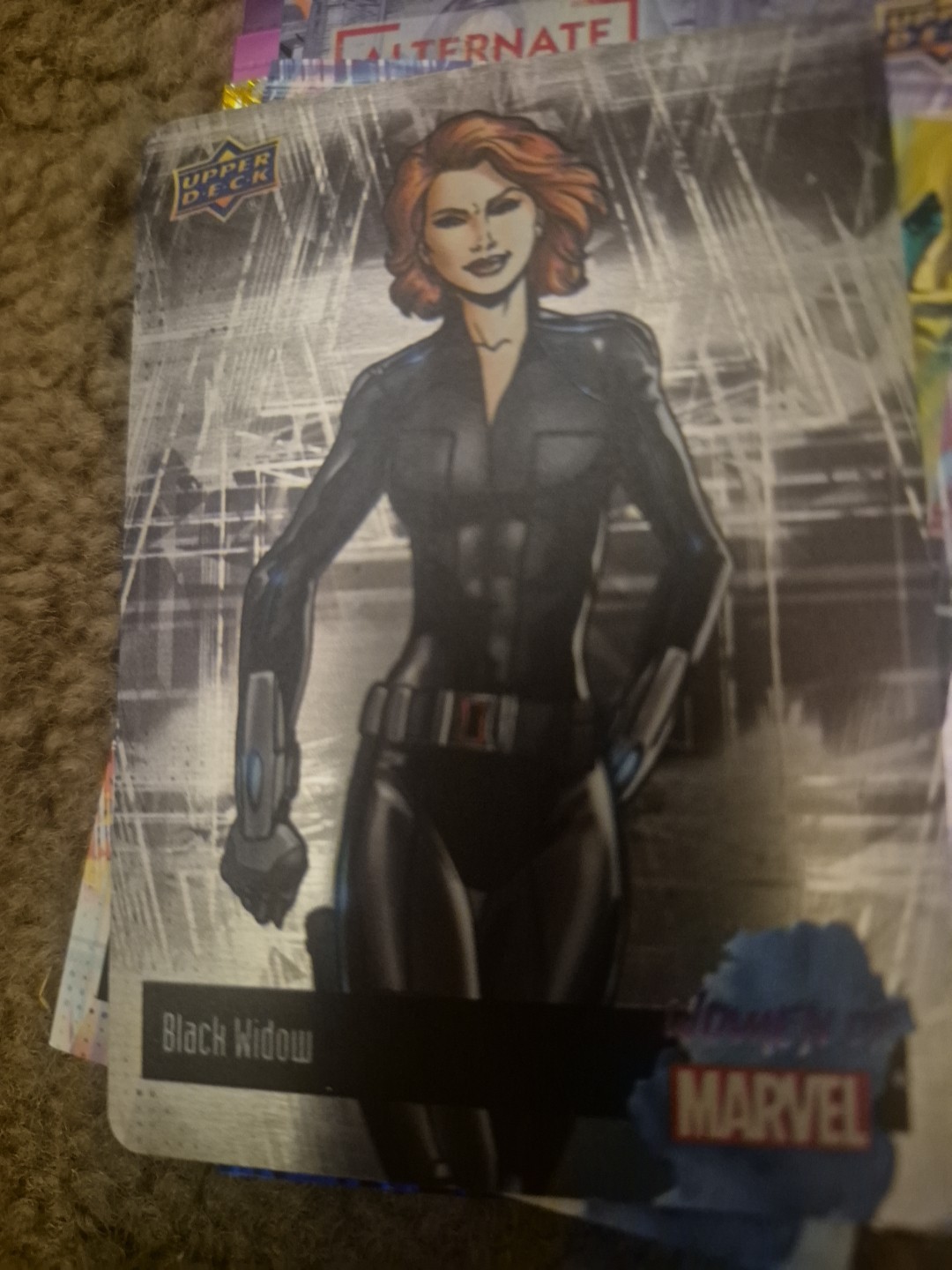 2024 Upper Deck Women Of Marvel Metal SSP #MCW-1 Black Widow