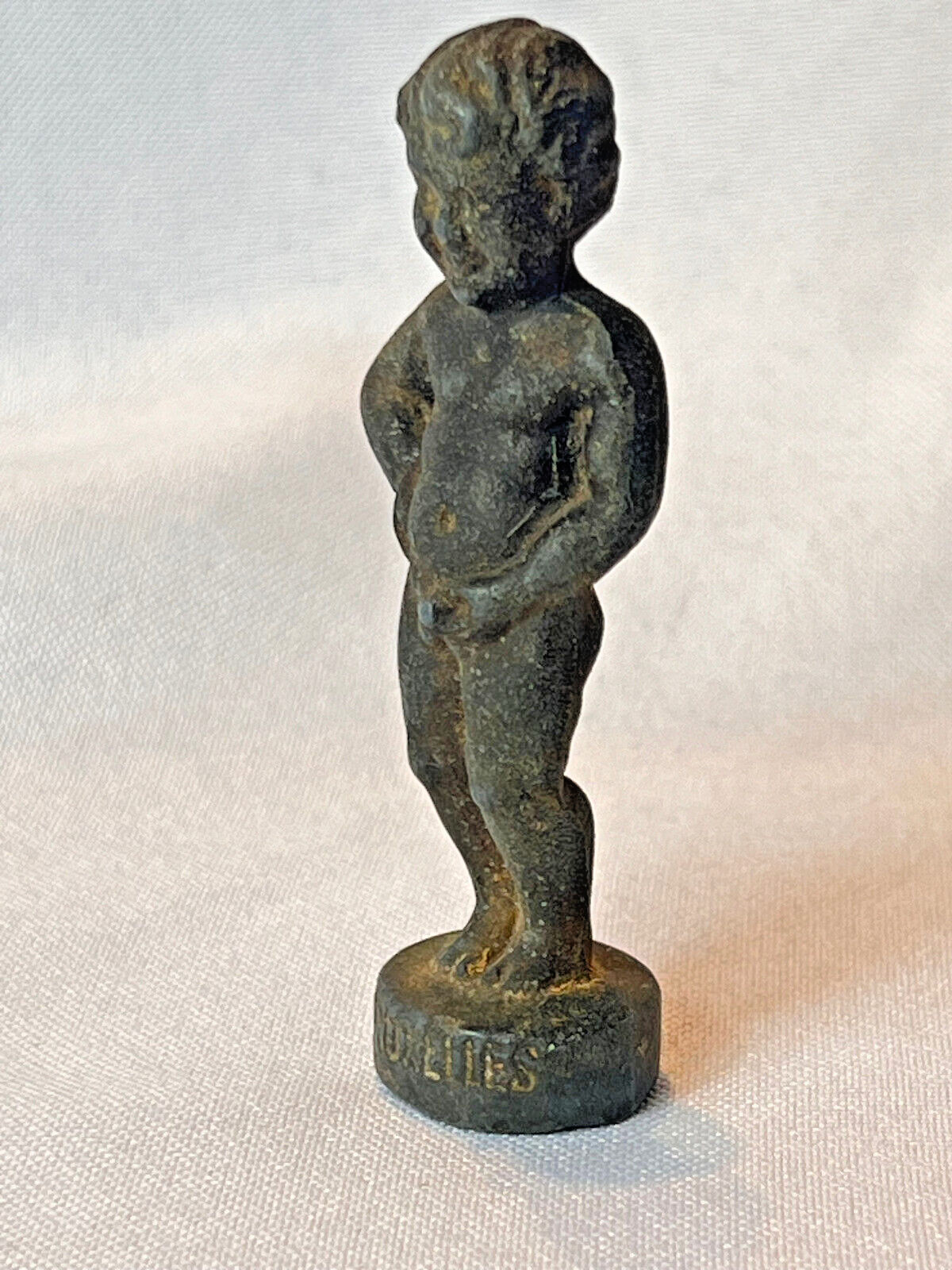 Manneken Pis Vtg Peeing Boy Of Brussels Figurine Statuette Bruxelles