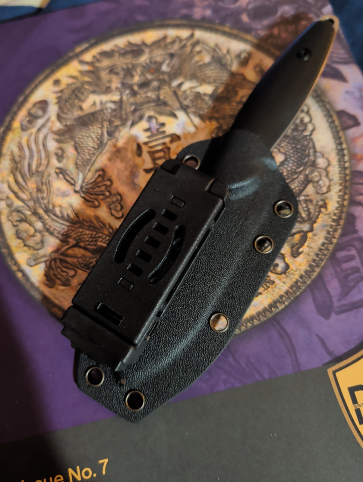 FORESAIL 6.77″ Small Fixed Blade Knife – AUS-10 Steel Drop Point EDC HUNTING
