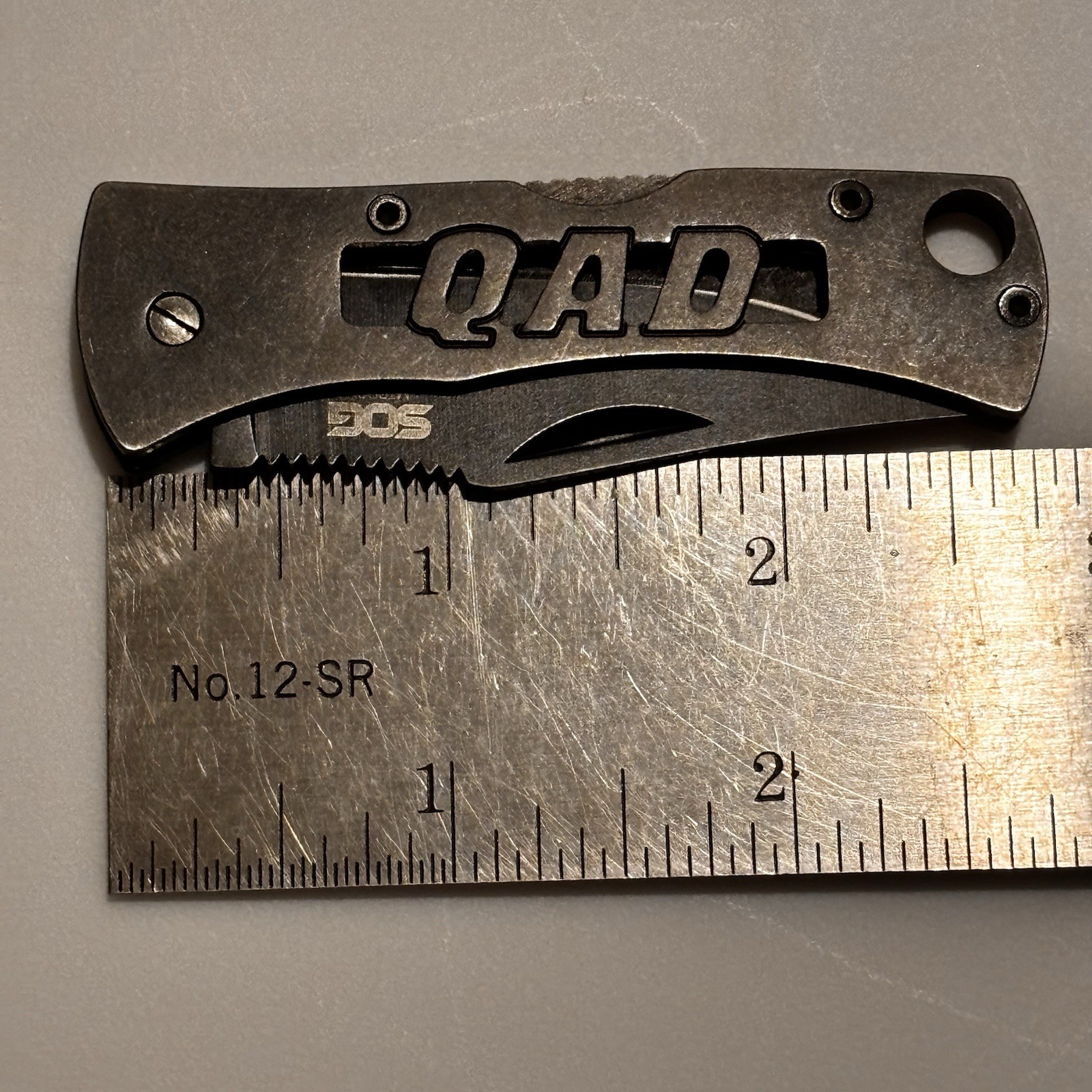 QAD Quality Archery Designs SOG Micron II Folding Pocket Knife Black