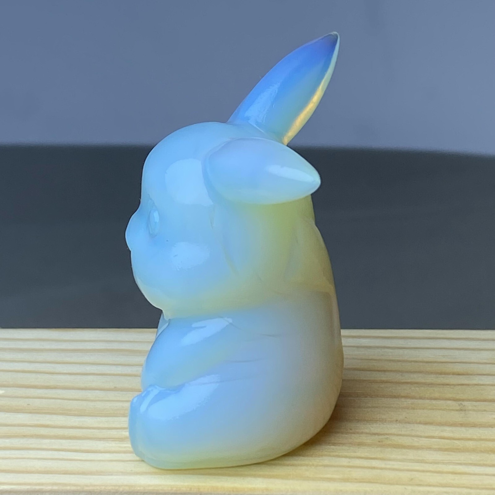 1pc Opalite carved lovely Pikachu gift quartz crystal Reiki healing