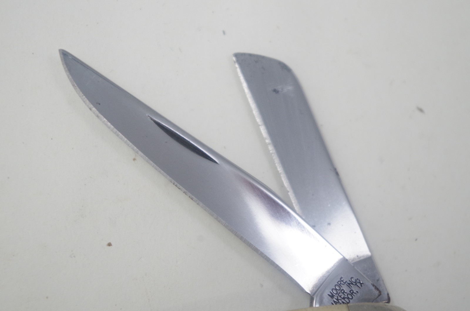 Moore Maker Smooth White Bone Stockman Knife 3501C USA – Factory Overstock