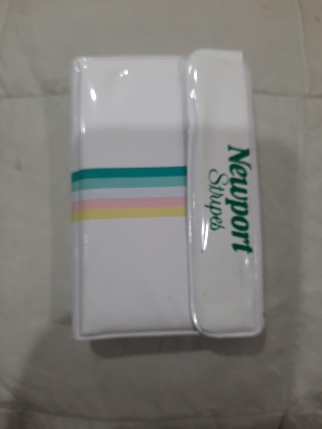 Vintage Newport Stripes Vinyl Memo Pad Address Ph. Book2/ $ 3.99 Cigarette Promo
