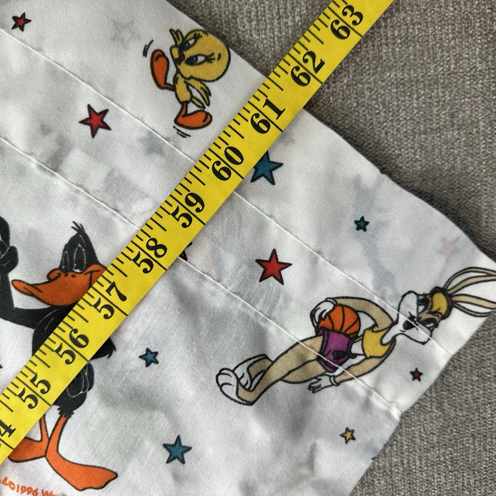 Space Jam 1996 Custom Curtain Valance Rod Pocket Bugs Bunny Daffy Lola READ