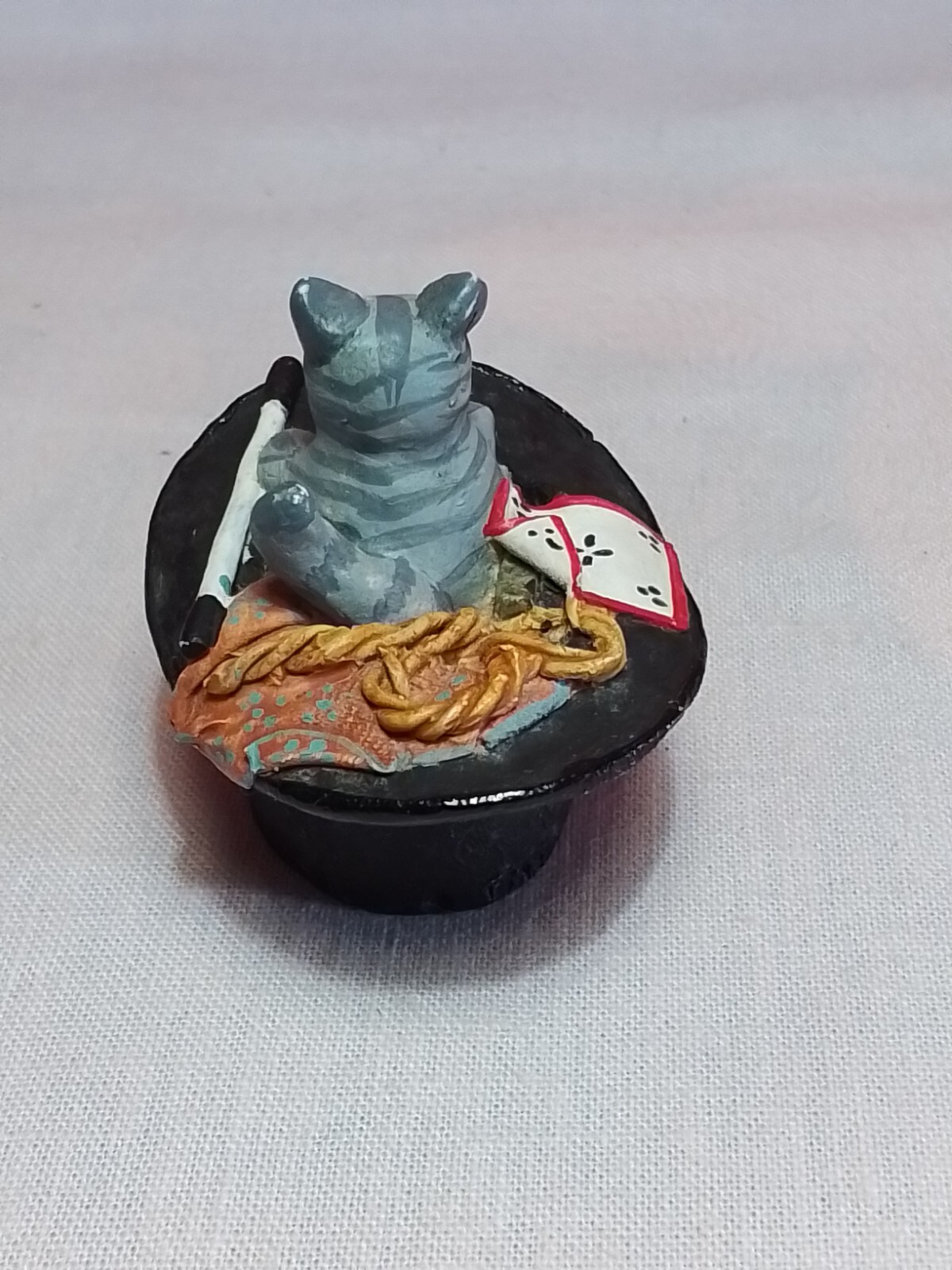 Peter Fagan.” Top Hat Cat”. HS619. 40x43mm. Black Top Hat.