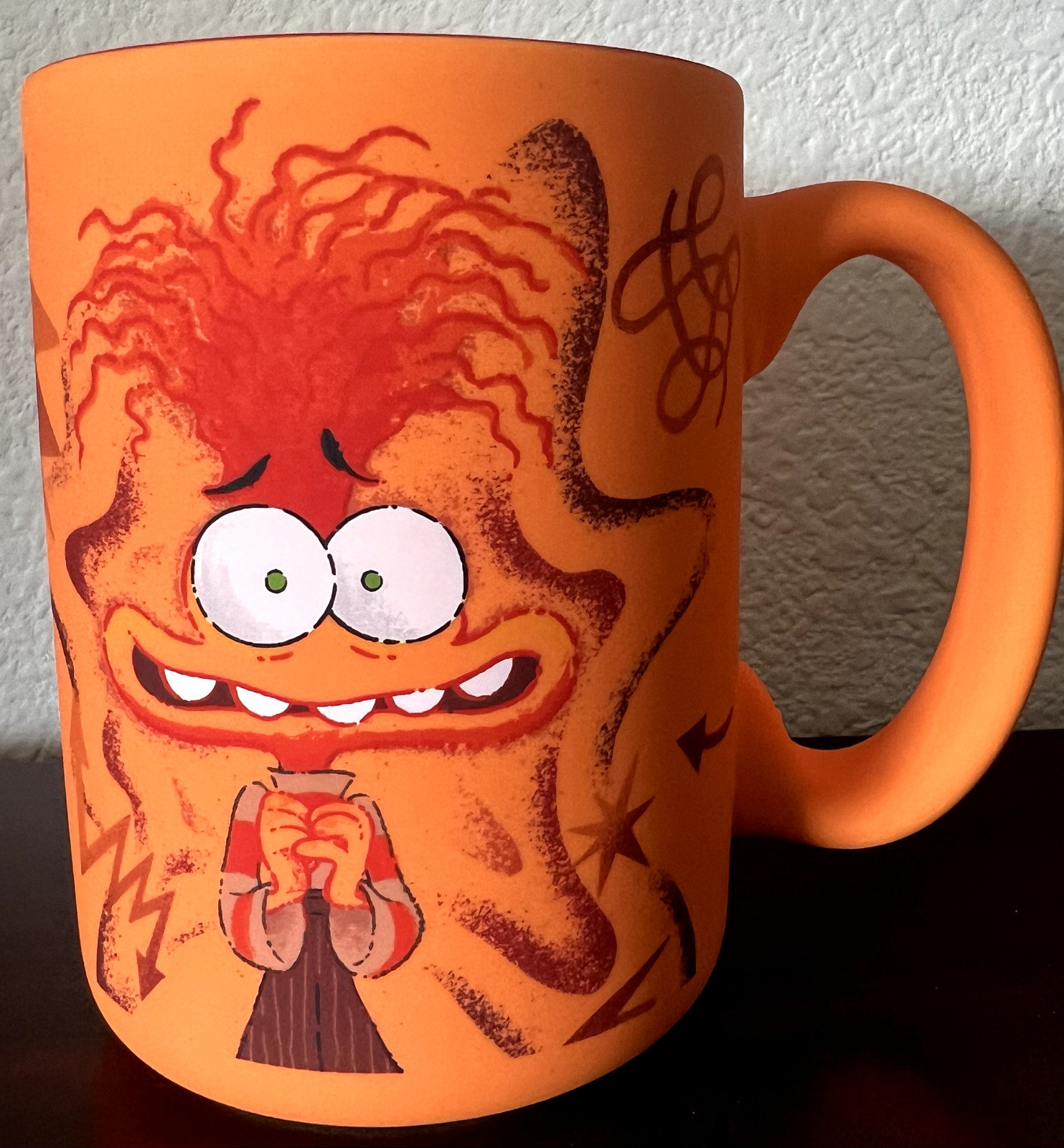 Disney Pixar Inside Out 2 ANXIETY I’m Fine Soft Touch Ceramic ~18 oz Mug New!