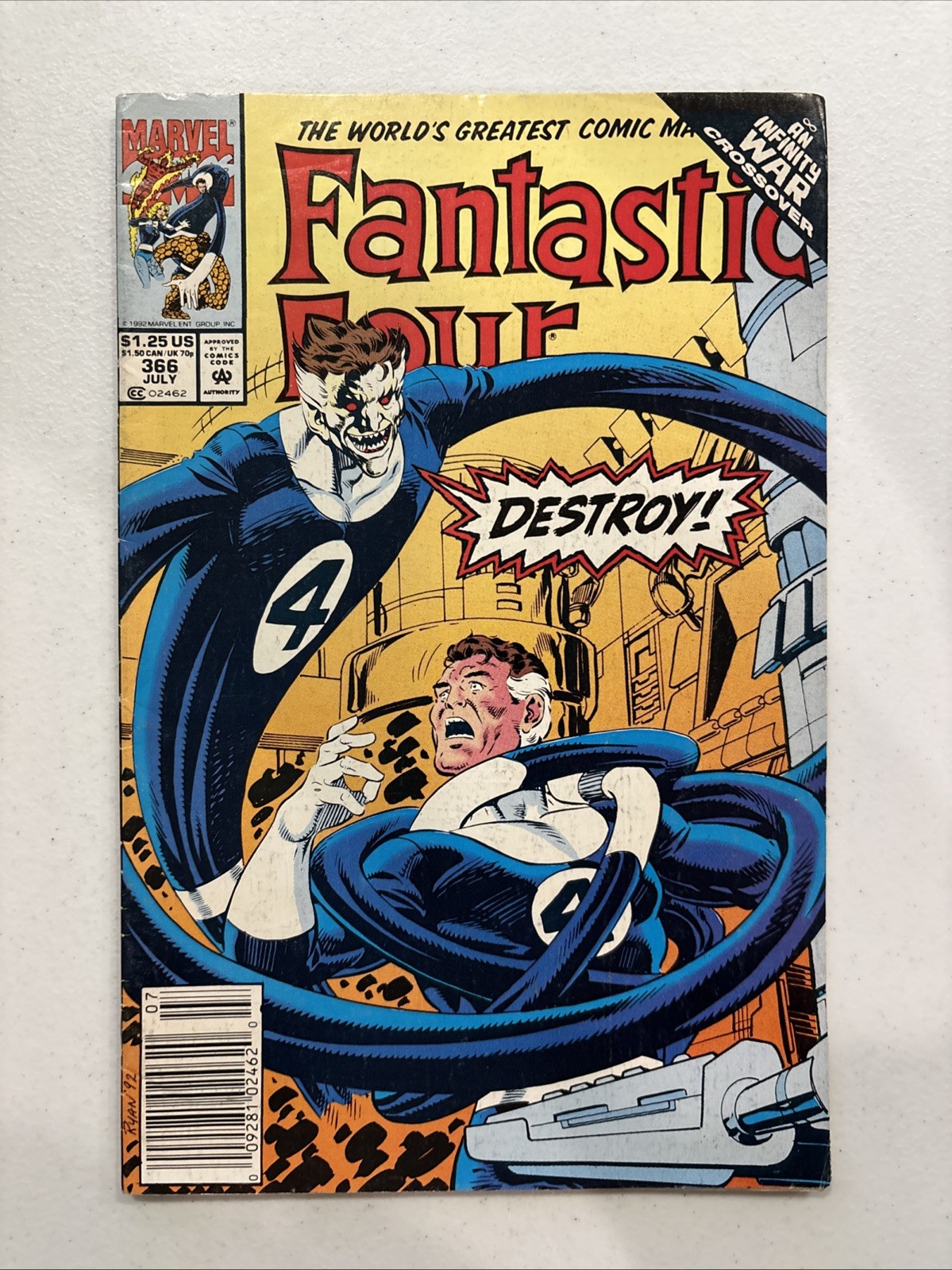 Marvel Comics Fantastic Four #366 (Jul 1992)