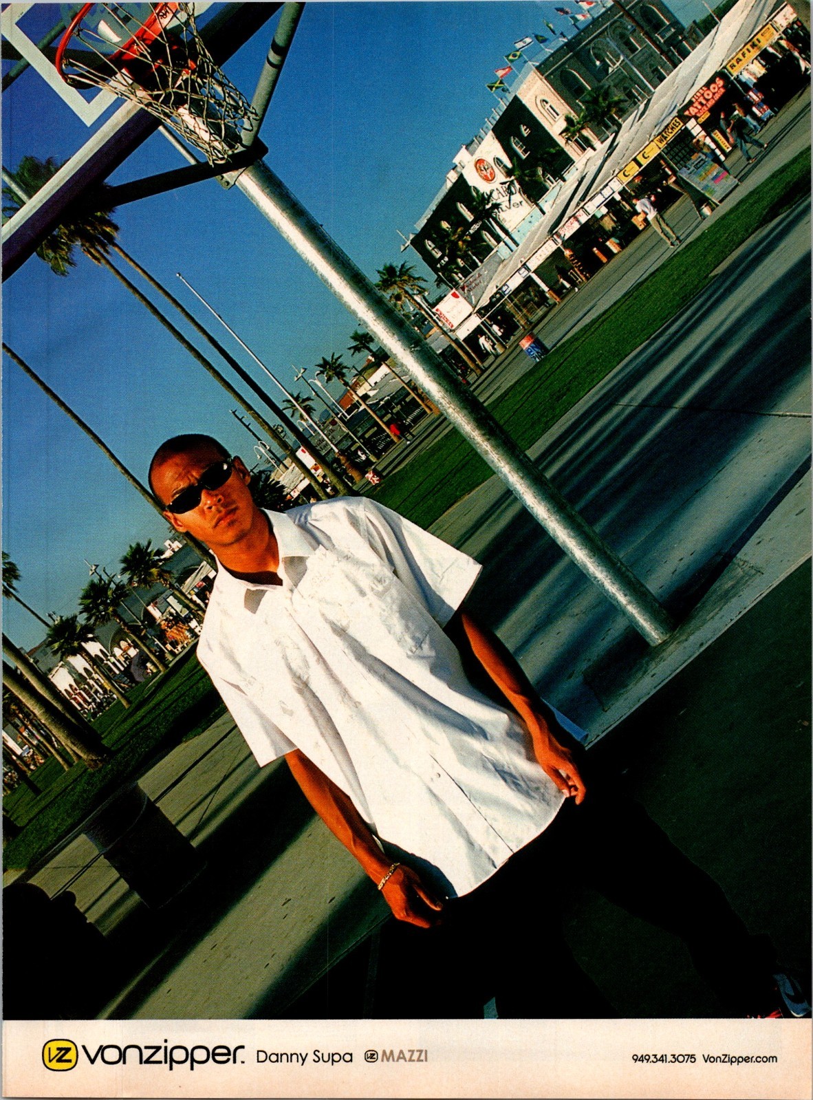2003 • VON ZIPPER DANNY SUPA • Print Ad • Y2k Skateboard HA.42