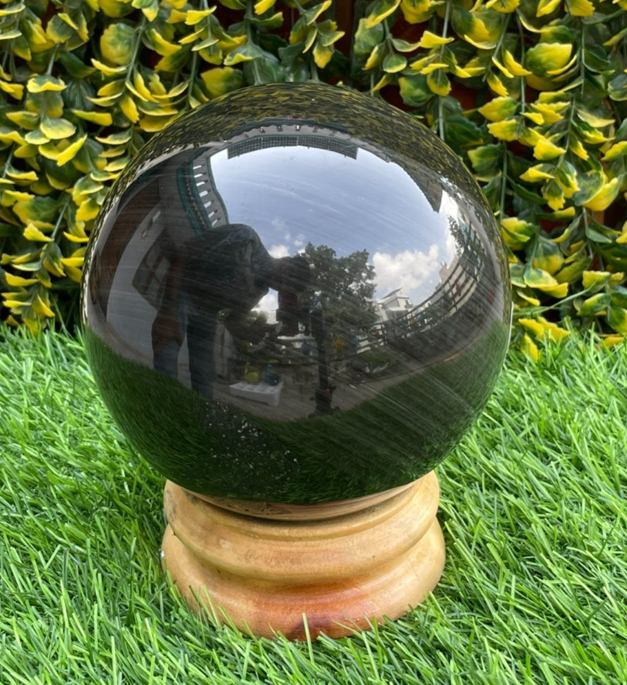Obsidian Sphere Ball 4.35Kg 6.6IN Black