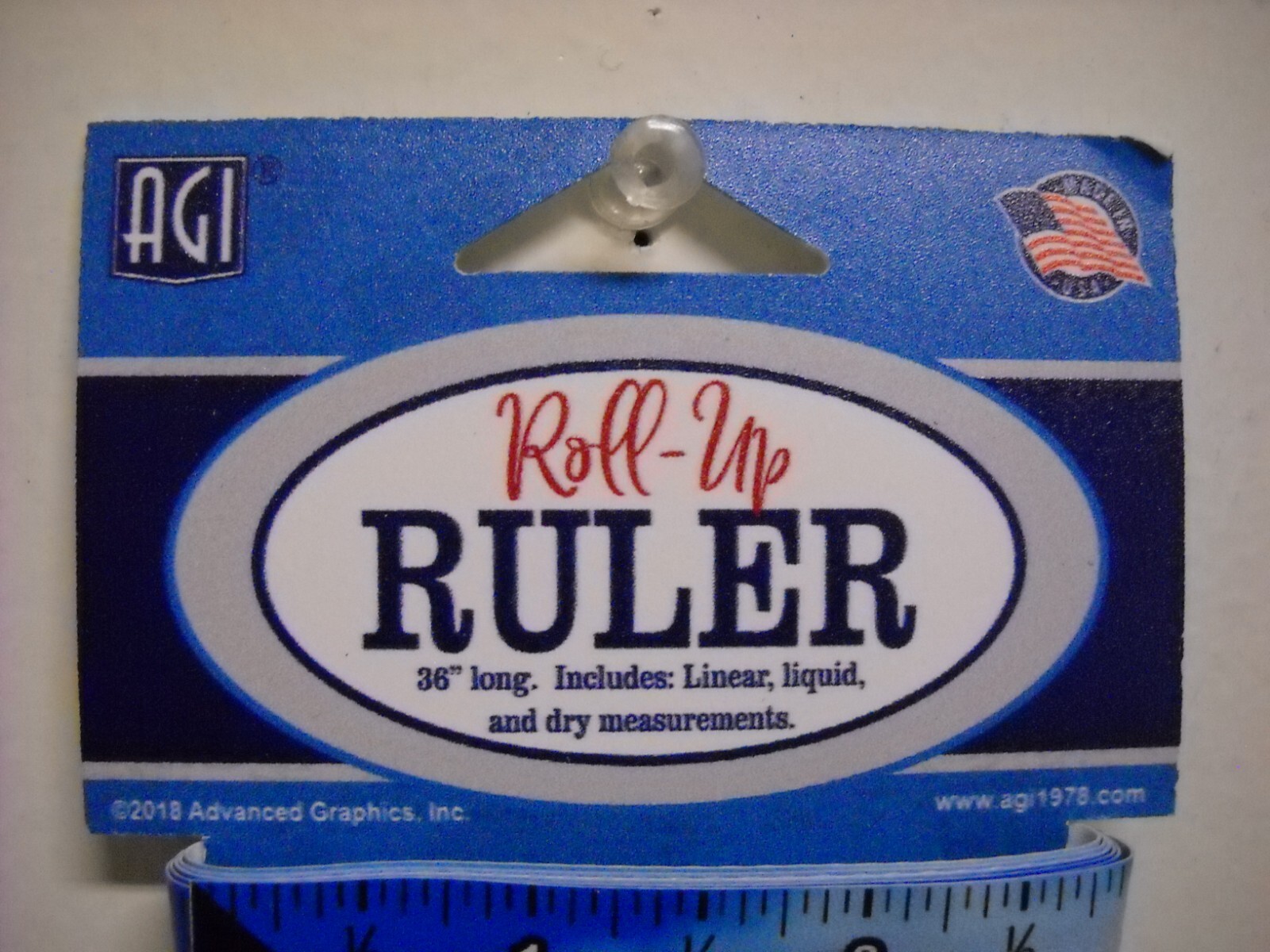 AGI Butterflies Roll Up Ruler 36″ Linear Liquids Dry Water Tear Resistant