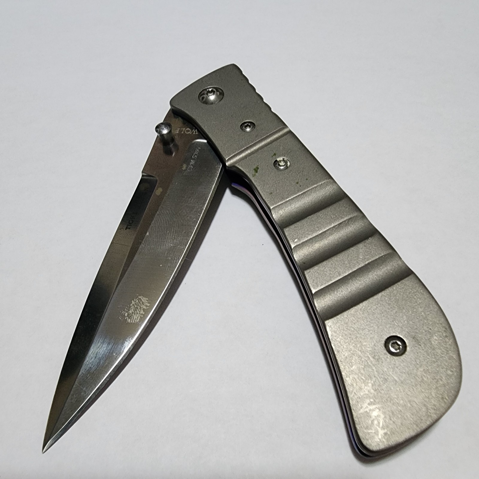Rare Lone Wolf Knives Tighe Wolf Custom Brian Tighe CPM S30V Titanium Japan Made