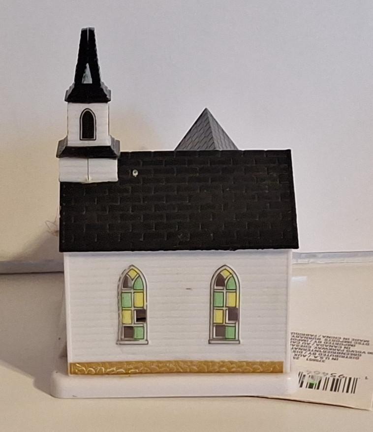 4 Cobblestone Corners Minatures, Church, School, B & B, Firehouse L.E.D. B.O.